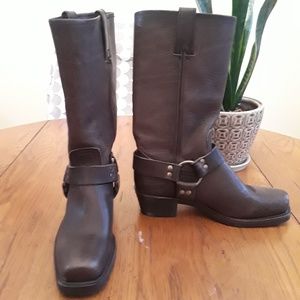 Leather FRYE Harness Moto Boot